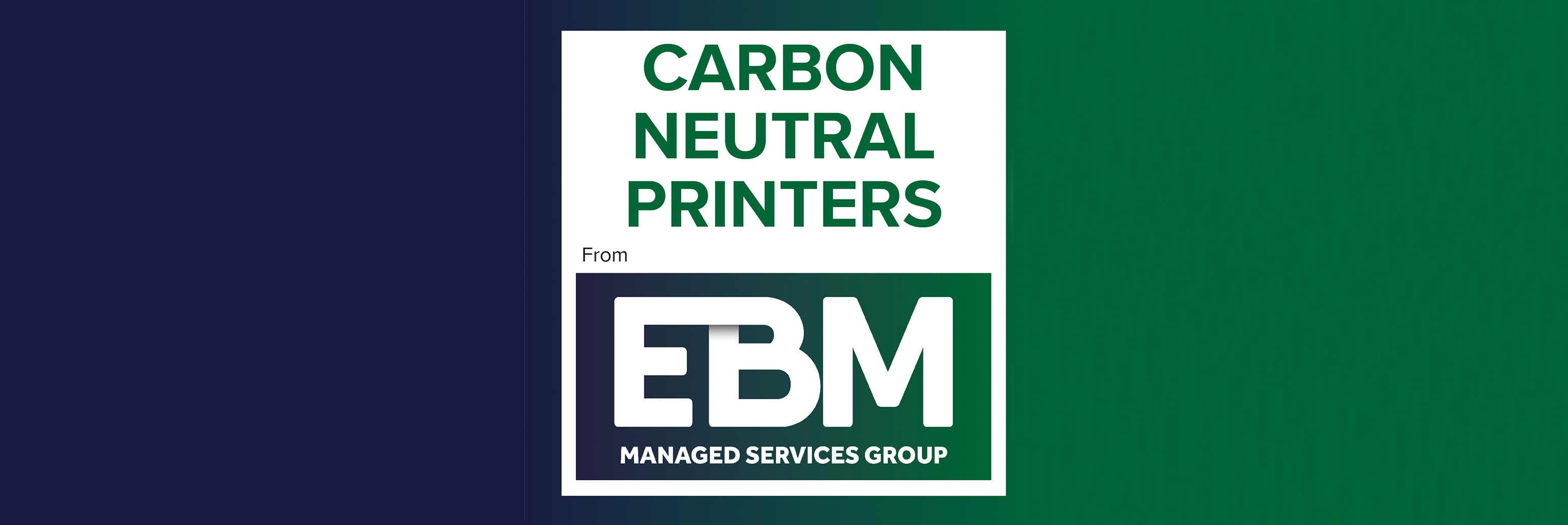 Carbon Neutral Printing with EBM