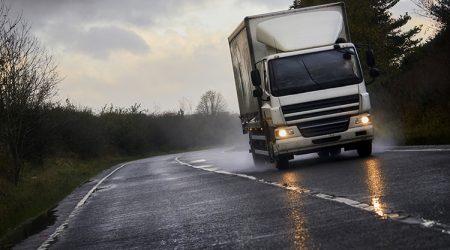 Freight - Truck Driving On UK Road