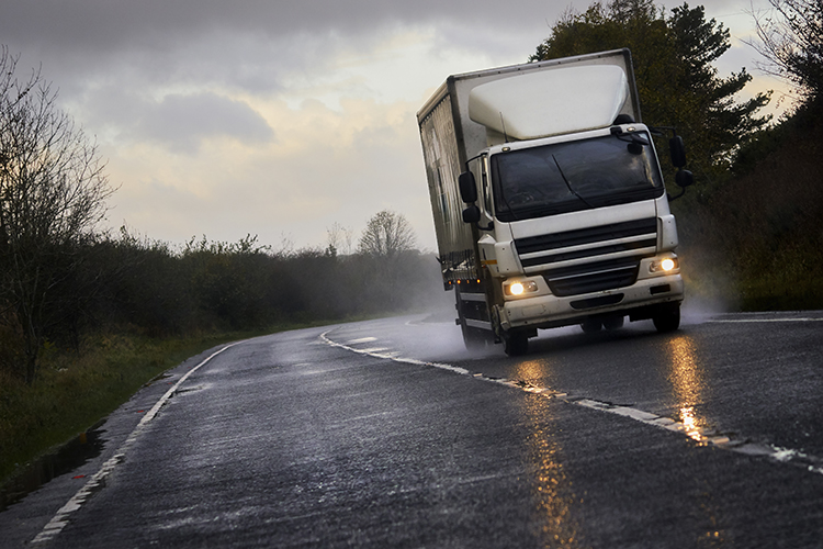 Freight - Truck Driving On UK Road