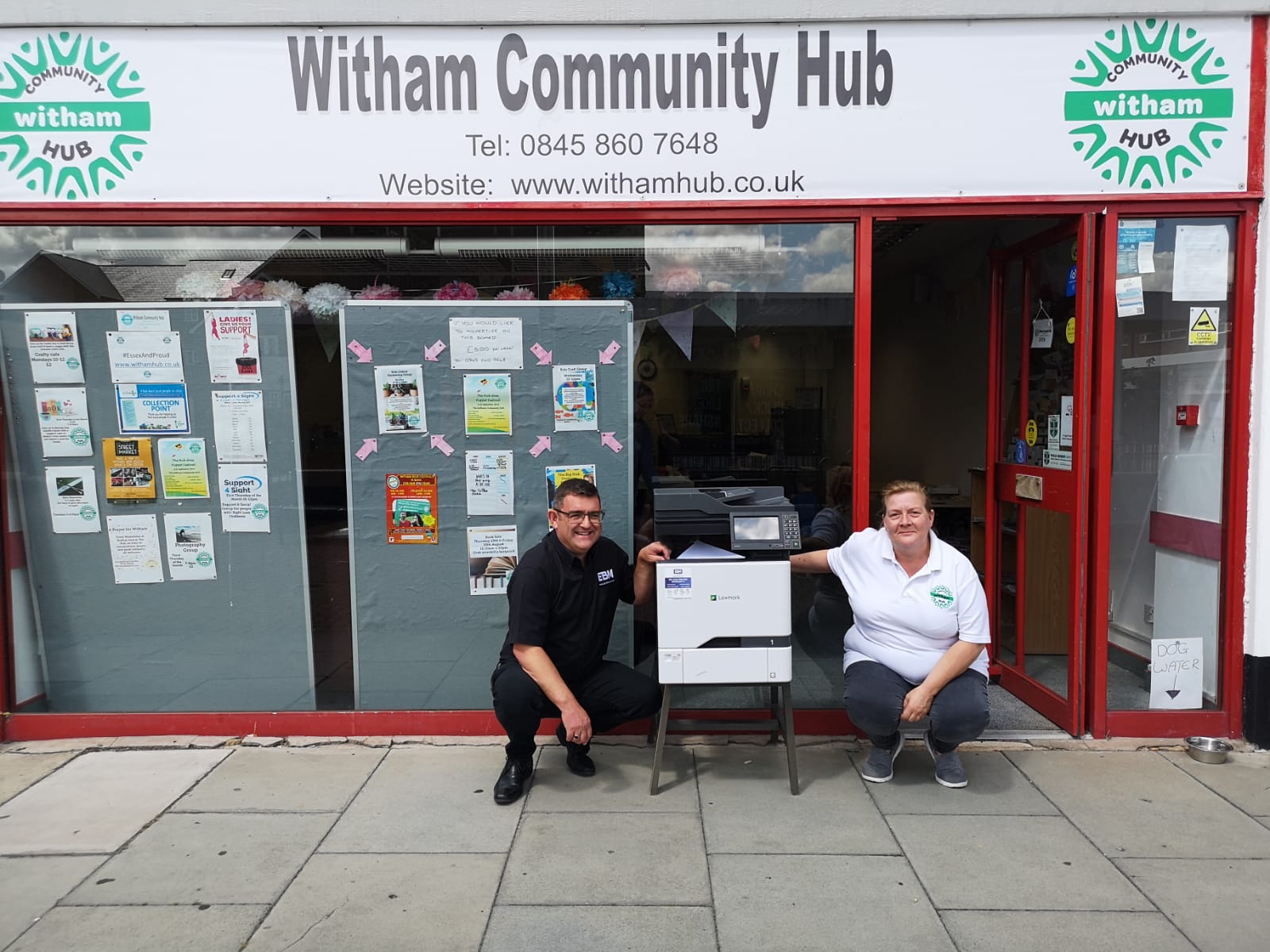 EBM Deliver Printer to Witham Community Hub